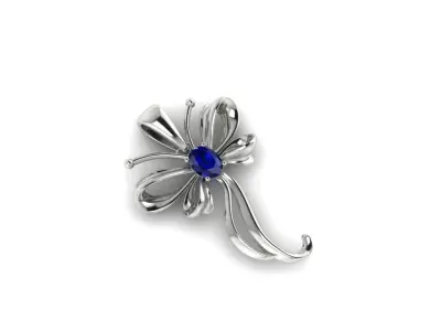 Ribbon Bowknot brooch and pendant 3D print model