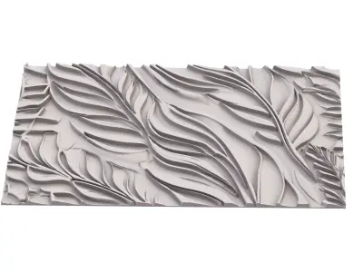 decor set wall panel wall relief mural CNC 39 3D model