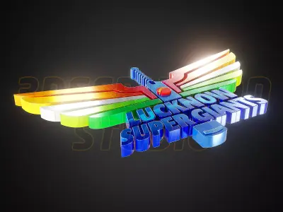 Lucknow Super Giants IPL logo - Cinematic - 3D print 3D model