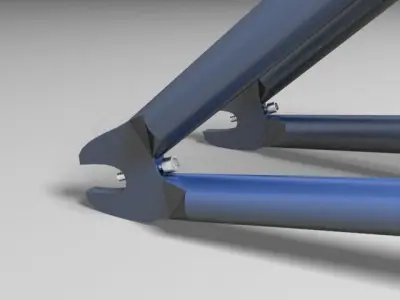bmx frame 3D model