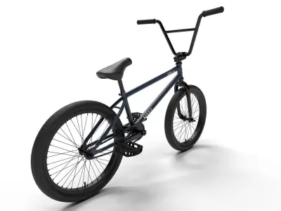 Haro Hoover BMX Blue - Optimized 3D model