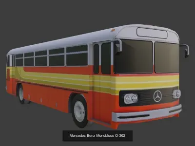 Brazilian Buses 3D Model Pack