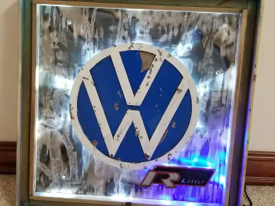 Volkswagen R Line Sign - Garage Art 3D print model