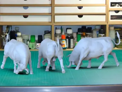 BULL ON THE CORRIDA 3D print model