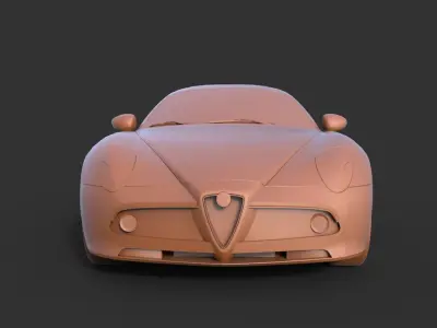 Alfa Romeo 8C Competizione 3D print model
