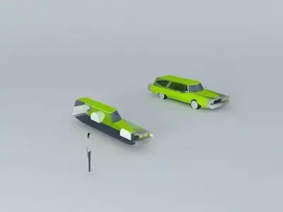 70s idea car Free 3D model