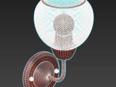 bra-de-markt-city-vita-220022101 mesh wall sconce 3D model