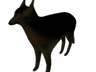 Low Poly Dog Low-poly 3D model