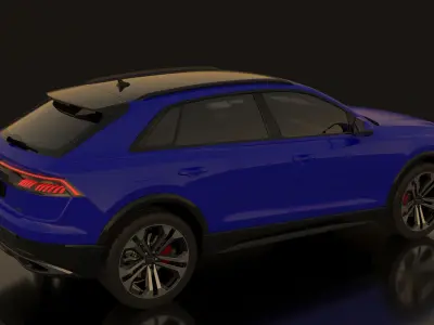 Audi Q8 full texture  3D print model