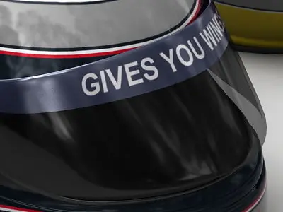 Helmet F1 2009 Sebastien Buemi 3D model
