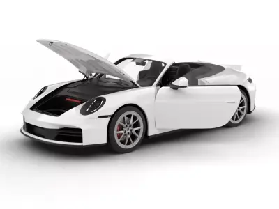 Porsche 911 Carrera 4S Cabrio HQ 2025 3d model 3D model