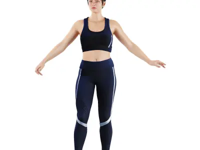 Modern Athletic Balance Figure 3D model