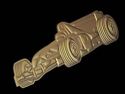 Formula 1 Suitable for embossing Hot Foil Technique 3D model