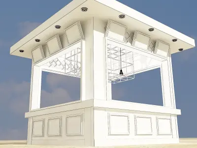 Booth Exhibition Stand a338 3D model
