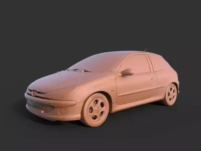 PEUGEOT 206 3D print model