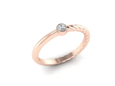 Modern Minimalistic Ring  3D print model