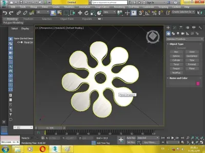 Floral ornament for 3d print 3D print model