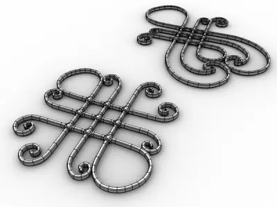 Wrought iron elements vol 5 3D model