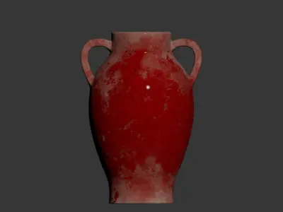 Handcrafted Corbel Glazed Vase 3D model