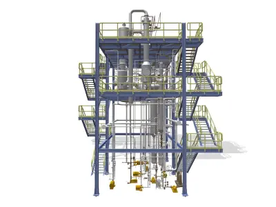 Process Plant UAE - Assembly 3D print model