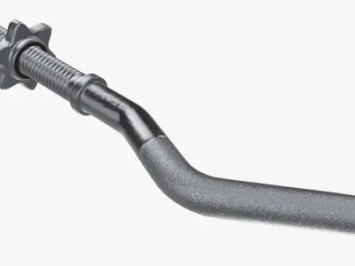Weight bar curved  3D model