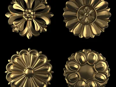 Rosettes 12 3D model