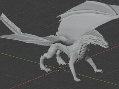 The Crimson Dragon 3D model