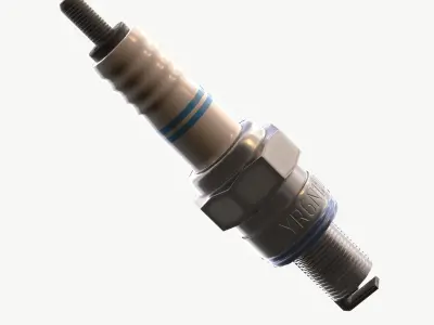 Engine Spark Plug PBR Low-poly 3D model