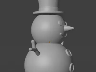 snowman 3D print model