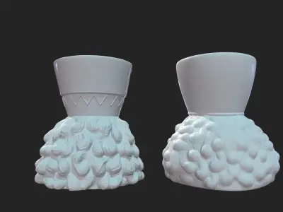 King Queen Flower Planter  3D print model