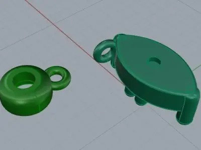 Ear decoration N01606 3D print model