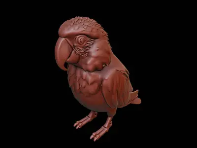 Parrot Animal Sculpture 3D print model buy