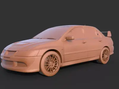 MITSUBISHI LANCER EVOLUTION VIII 3D print model
