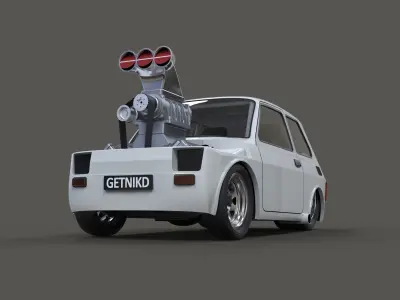 Crazy Fiat 126p 3D model