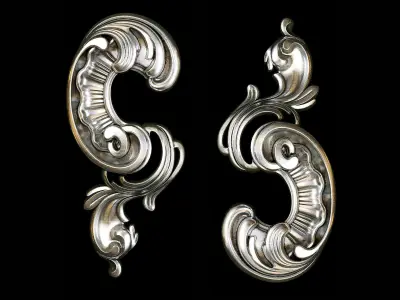 Classic carved 082 3D model