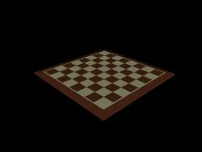 Chess Board Low-poly 3D model