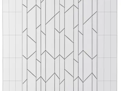 Wall Panel Decoration 3d model Low-poly 3D model shop