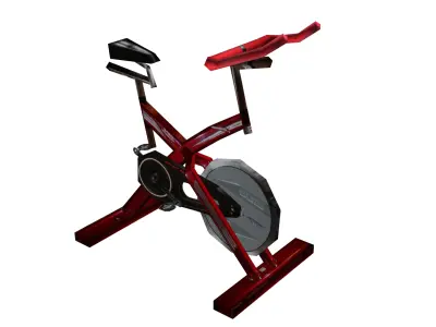 Spinning Bike Low Poly Free low-poly 3D model