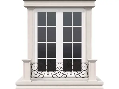 Architectural Classic Window 3D Model 13 3D model