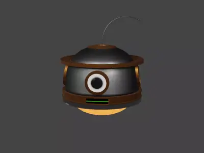 Little Floating Robot Free 3D model