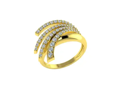 Diamond Jewelry Ring 3D print model