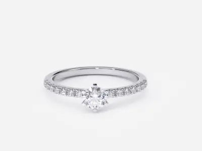 ZDR0194 engagement ring 3D print model