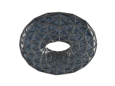 Triangulated Torus Exoskeleton Gemstone 3D print model