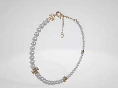 Tory Burch Kira logo bracelet Low-poly 3D model