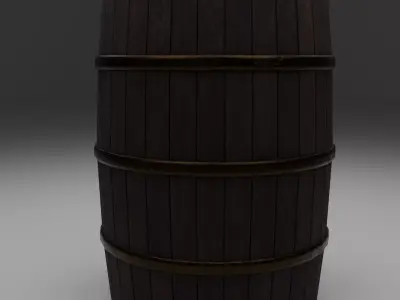 Barrel  Free low-poly 3D model
