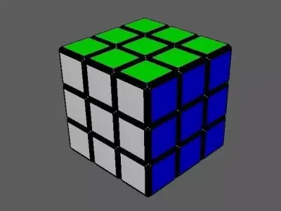 Rubiks cube Free low-poly 3D model