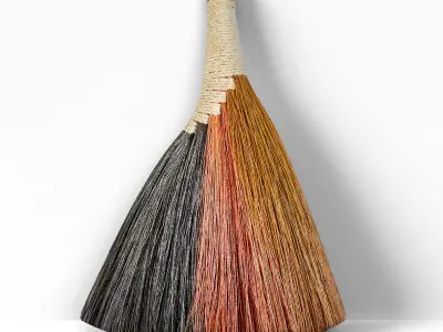 Decorative Broom With Handle ZARA HOME 3D model