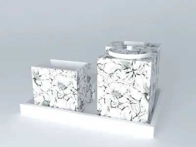 bathroom set conjunto lavabo Free 3D model