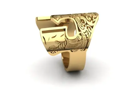 Helmet medieval ring  3D print model