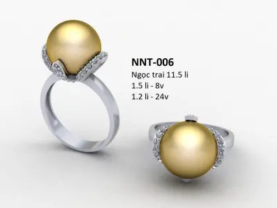 pearl ring Free 3D model